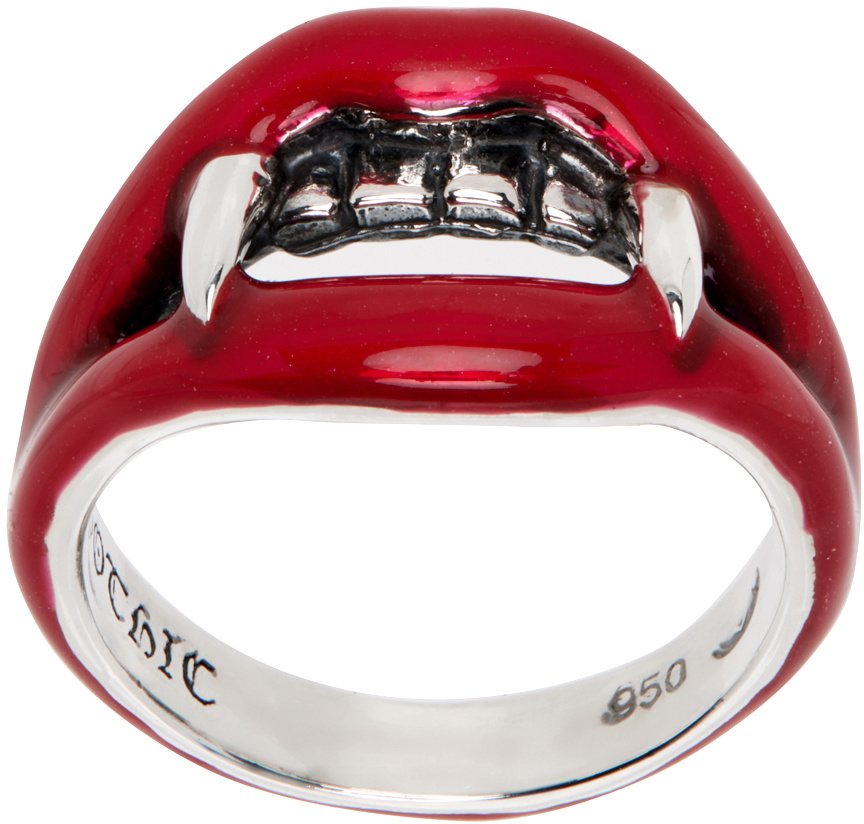 Yohji Yamamoto Red Vampire Fang Ring Yohji Yamamoto