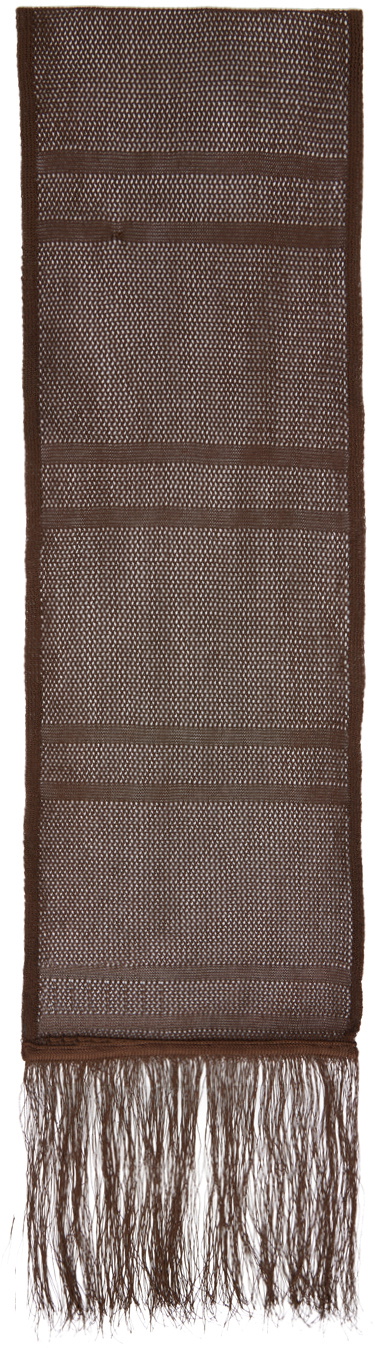 Our Legacy Brown Piano Scarf Our Legacy