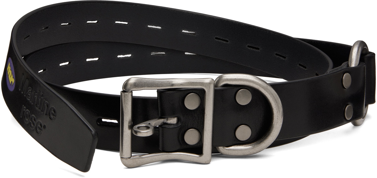 MARTINE ROSE 2.5cm Sex Letters Leather Belt Martine Rose