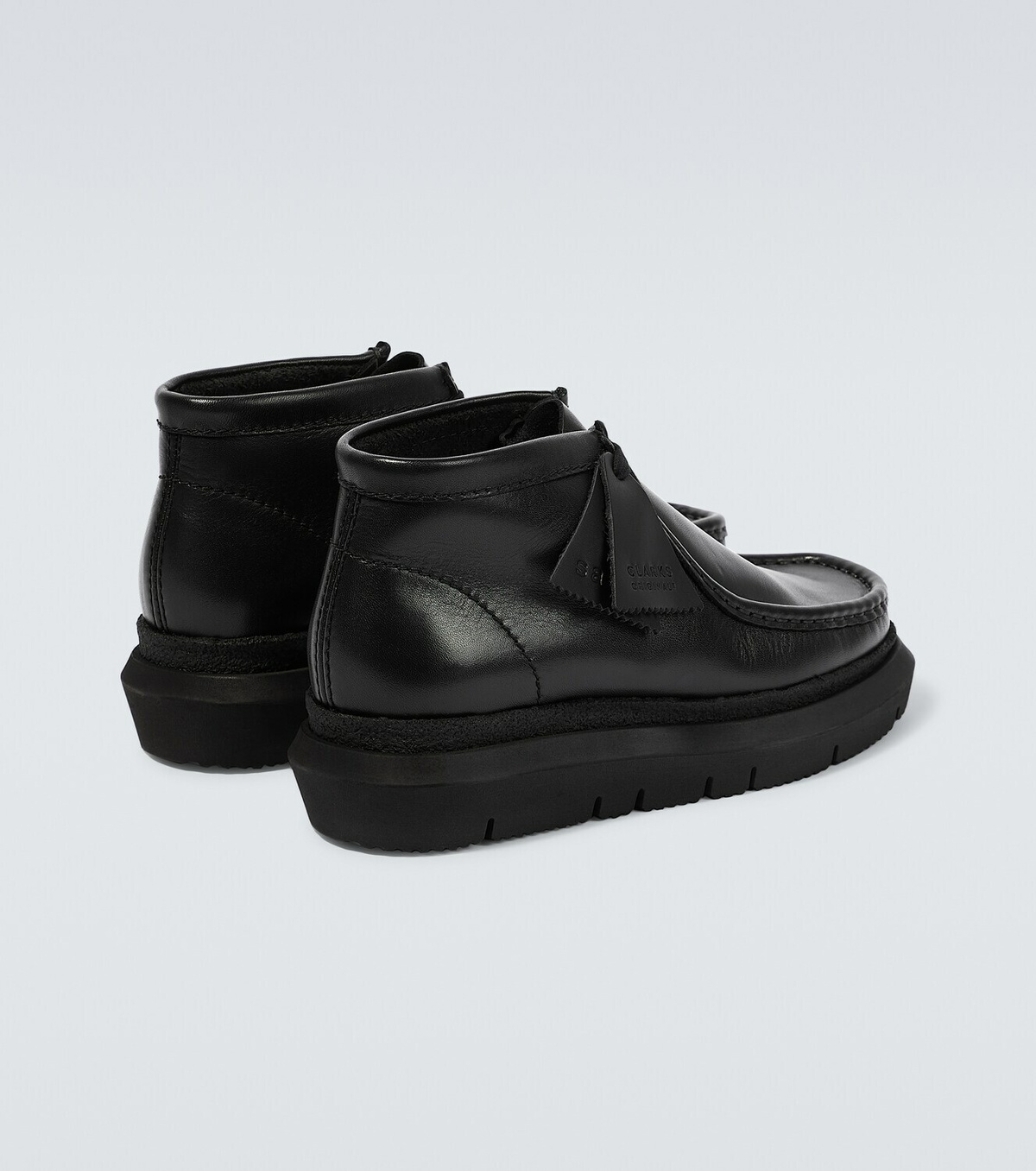 Sacai x Clarks Hybrid Wallabee leather boots Sacai