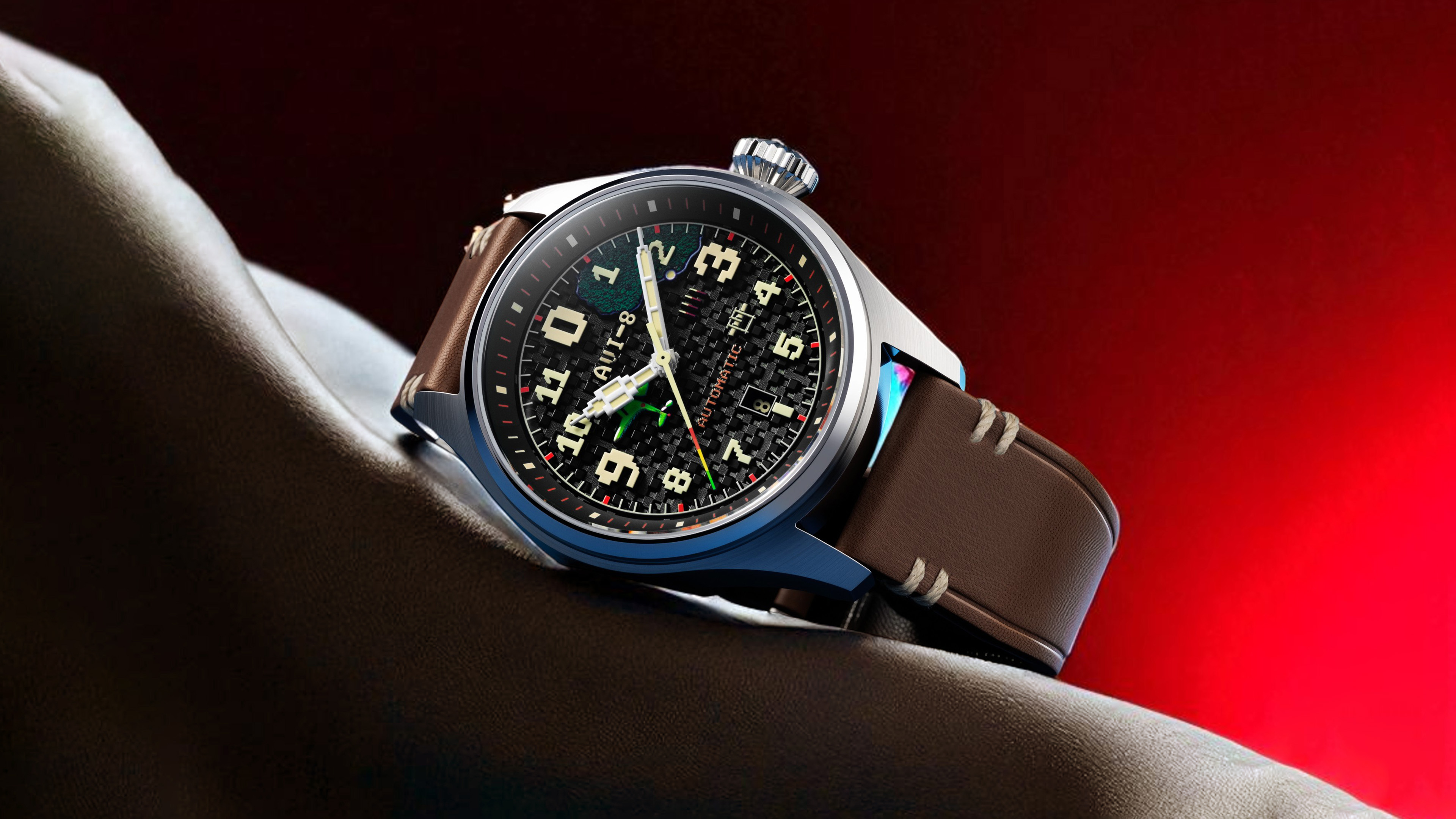 AVI-8 Clowes Automatic Capcom® 1942 Pixel Limited Edition Watches