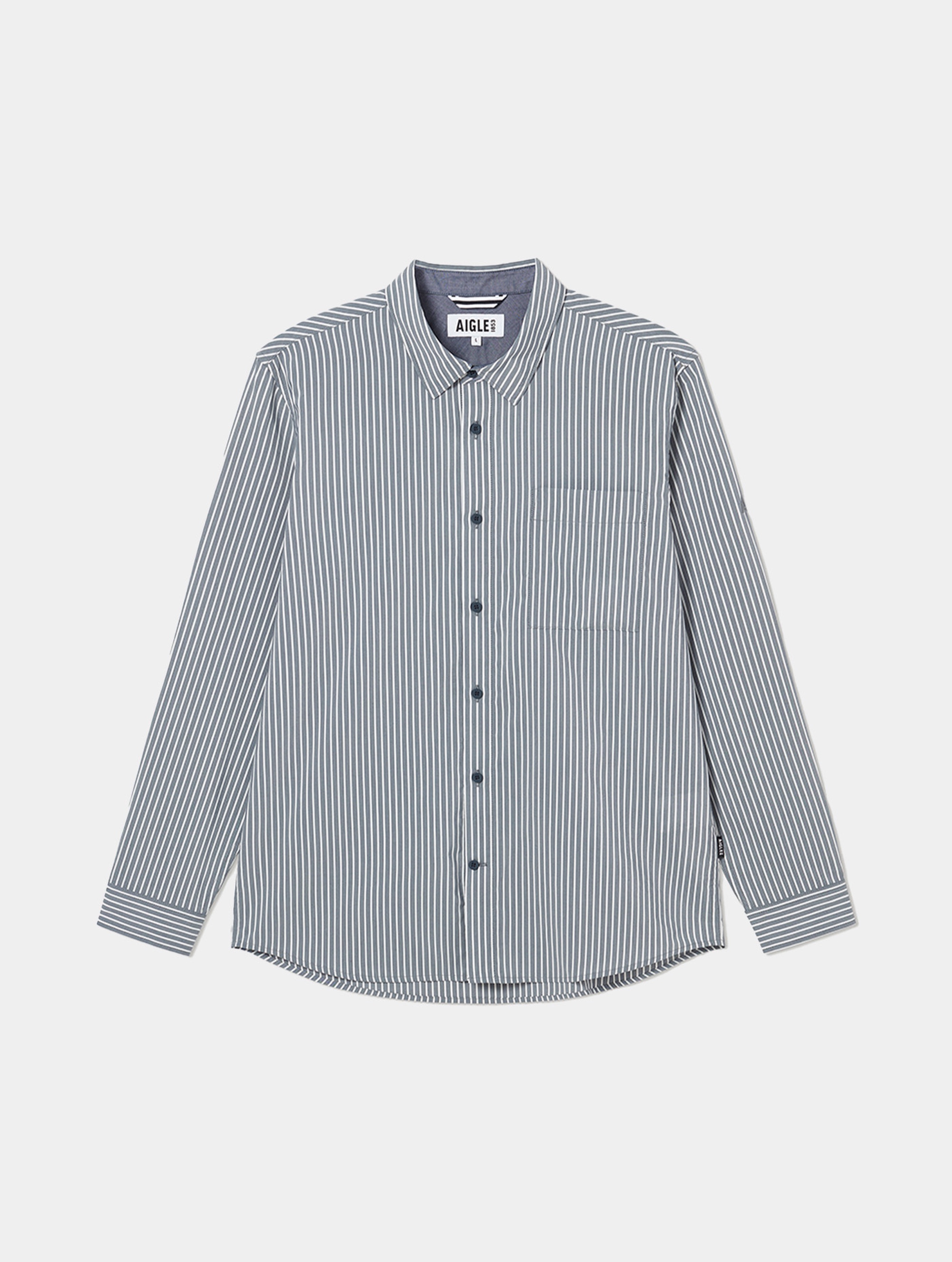メンズ 吸水速乾 ストライプシャツ ZCHAT81 - AIGLE（エーグル）公式