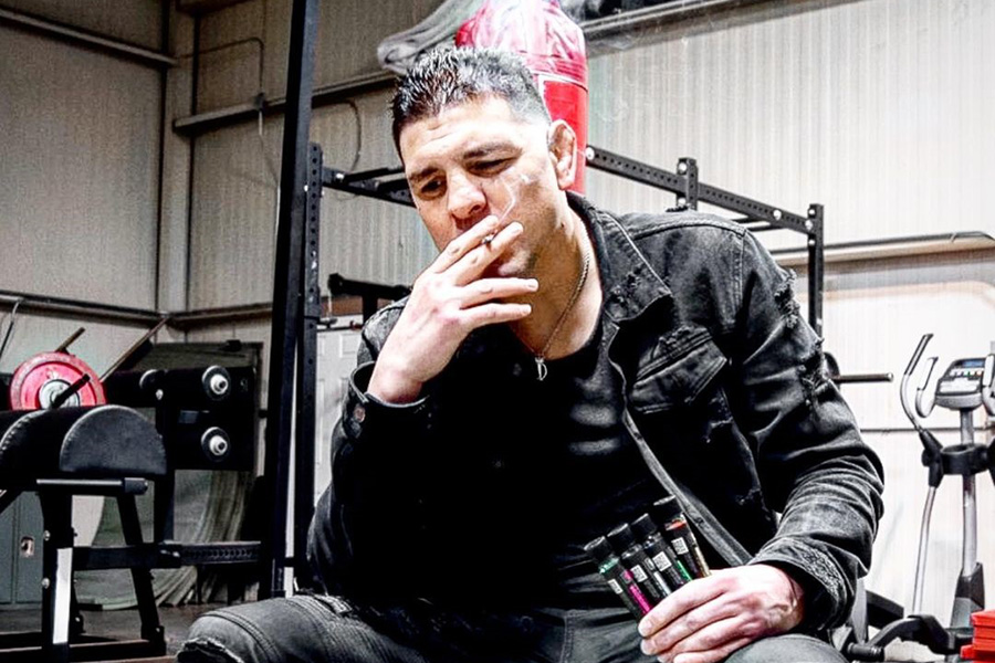 Because he got high! The Pride 33 win which was taken away from