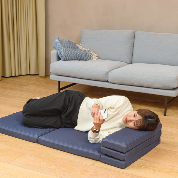 西川 ごろ寝マットスイート 五つ折り仕様 高反発ウレタン コンパクト