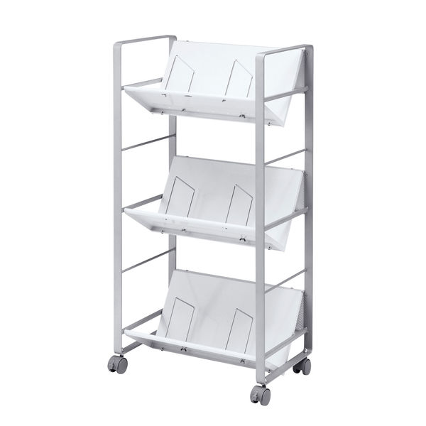 サンワサプライ ファイルワゴン(3段) WG-100N2 1台（直送品） - アスクル