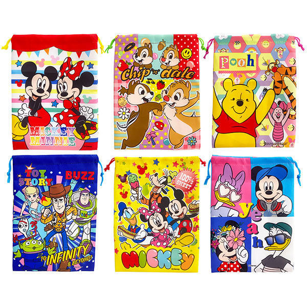 アルファ ディズニー大判巾着袋A (12個入) TYS1A022 1セット（直送品