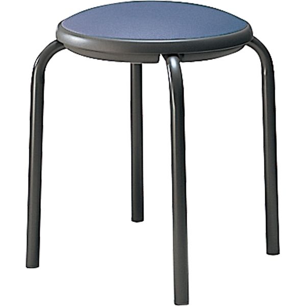 組立設置込】コクヨ CK-745 会議イス スツール 塗装脚 固定丸パイプ脚