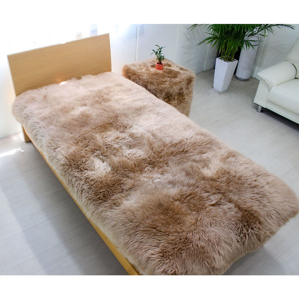 ムートンシーツ Latte 100×200 ブラウン（直送品） - アスクル