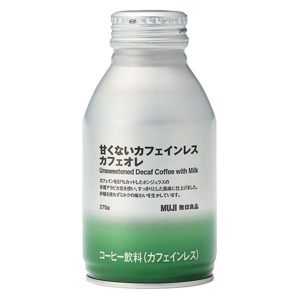 無印良品 甘くないカフェインレスカフェオレ 270g 1セット（1本×24
