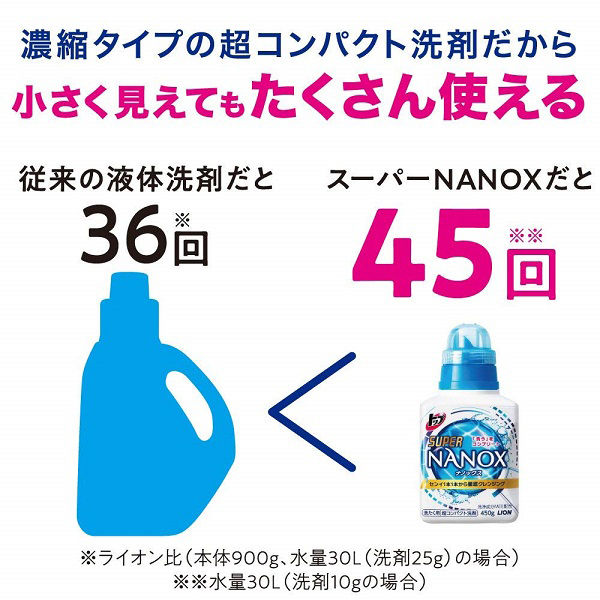 トップ スーパーNANOX（ナノックス） 超特大詰替え1300g 1セット（3個