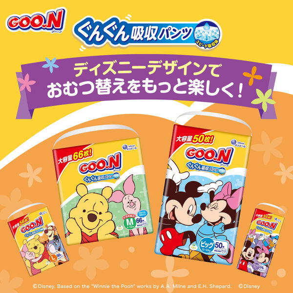 グーン おむつ パンツ ビッグより大きい 男女共用 ぐんぐん吸収パンツ