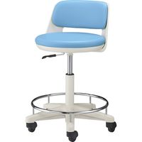 軒先渡し】ライオン事務器 サポート用チェアー No.3810 5本脚 足掛付