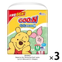 グーン おむつ パンツ Mサイズ（6～12kg）1ケース（66枚入×3パック