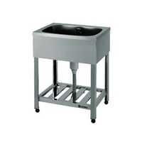 東製作所 一槽シンクBG無ホース付 450×600×800 HPC1-450 1個 61-4437