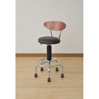 YAMAZEN 2WAYバーカウンターチェア ブラック/ダークブラウン （直送品