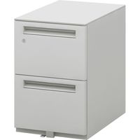 設置込】内田洋行 STワゴン A4-2段 シリンダー錠 ST-A4-2-606SK 幅396