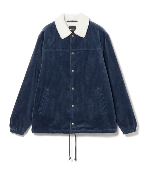 BEAMS（ビームス）ルーズフィット コーデュロイ ボア コーチジャケット
