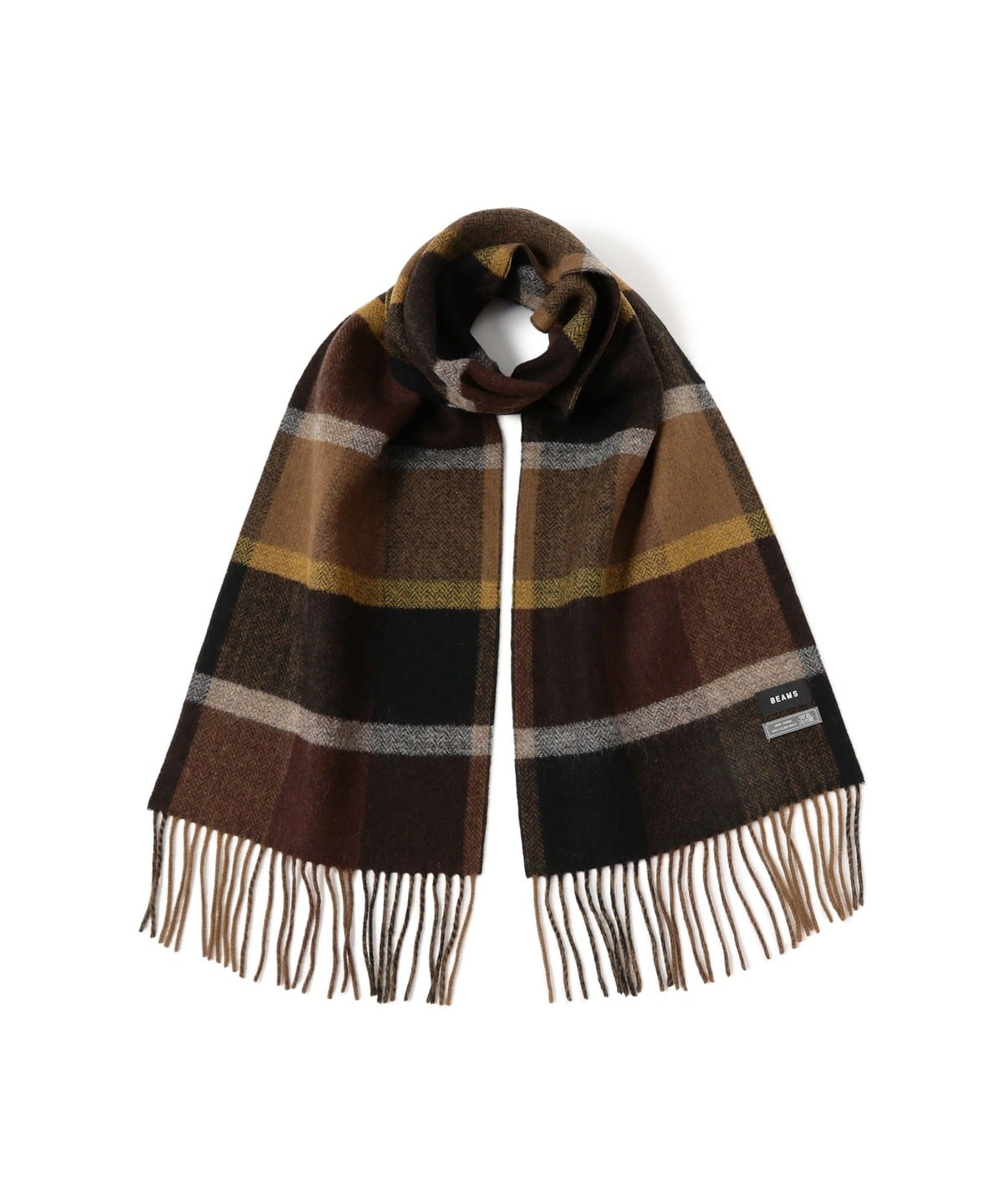 BEAMS（ビームス）ブロックチェック リバーシブル マフラー