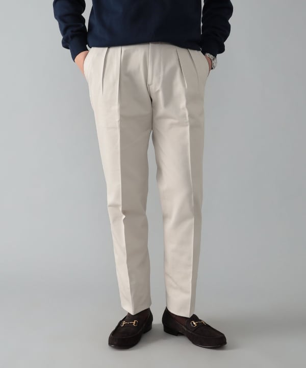 BEAMS F（ビームスF）【別注】IGARASHI TROUSERS / コットン 2プリーツ