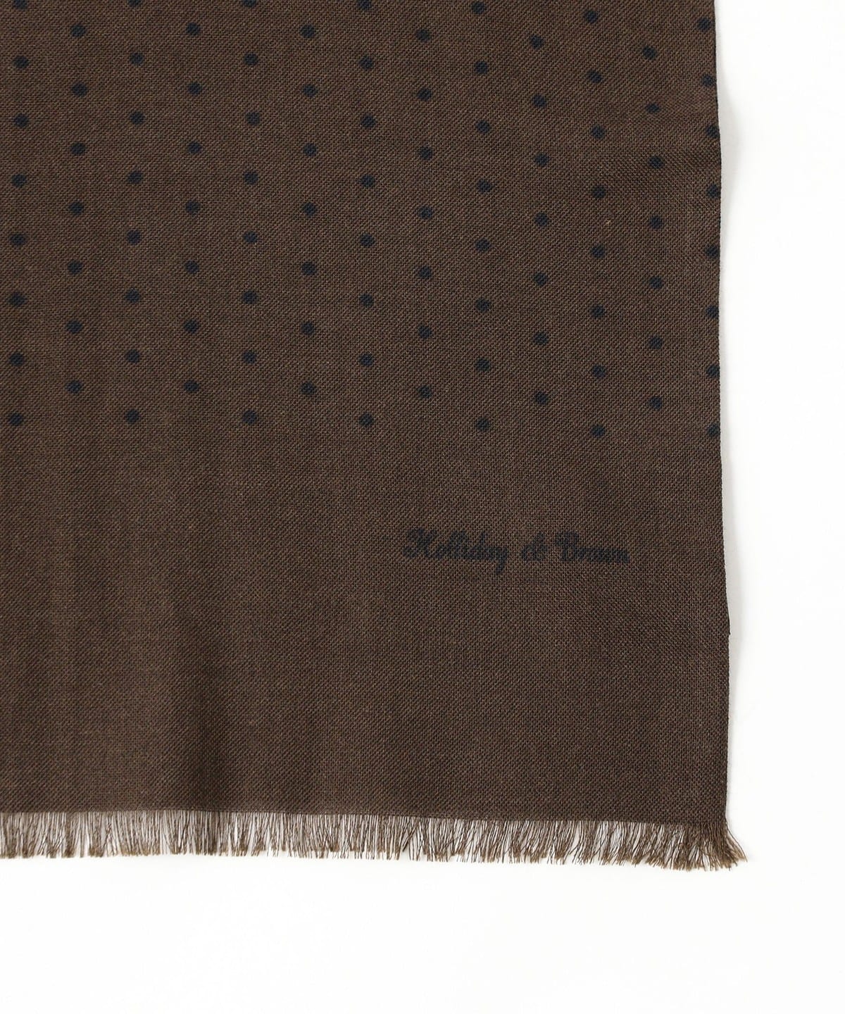 BEAMS F（ビームスF）Holliday & Brown / ウールシルク ドット
