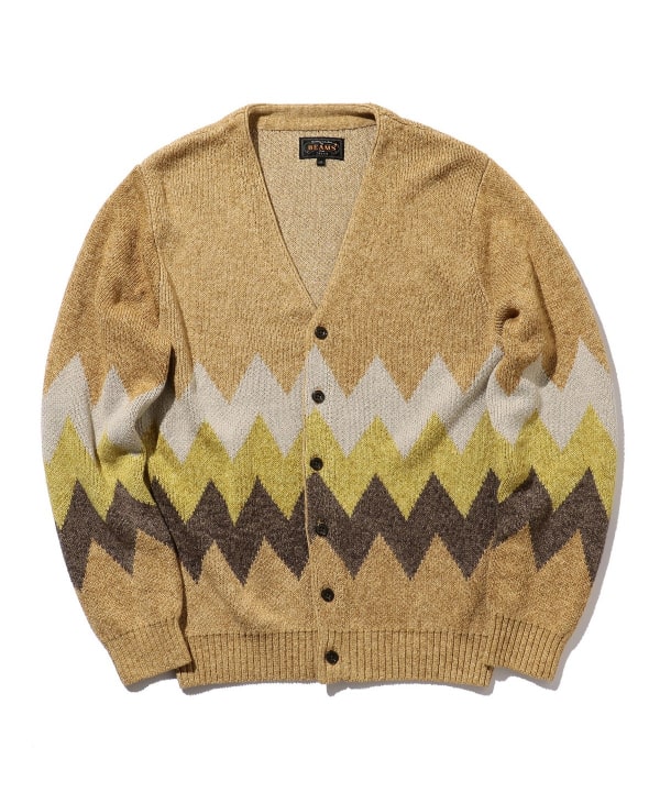 BEAMS PLUS（ビームス プラス）リネンコットン シェブロンストライプ