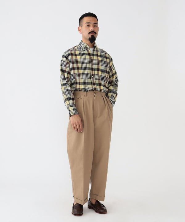 BEAMS PLUS（ビームス プラス）2 Pleats Trousers Twill（パンツ