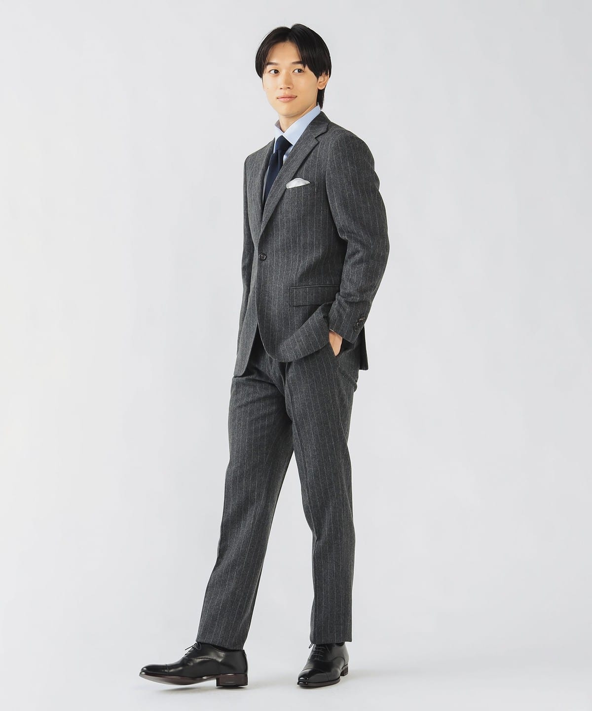 BEAMS HEART（ビームス ハート）チョークストライプ スーツ（スーツ