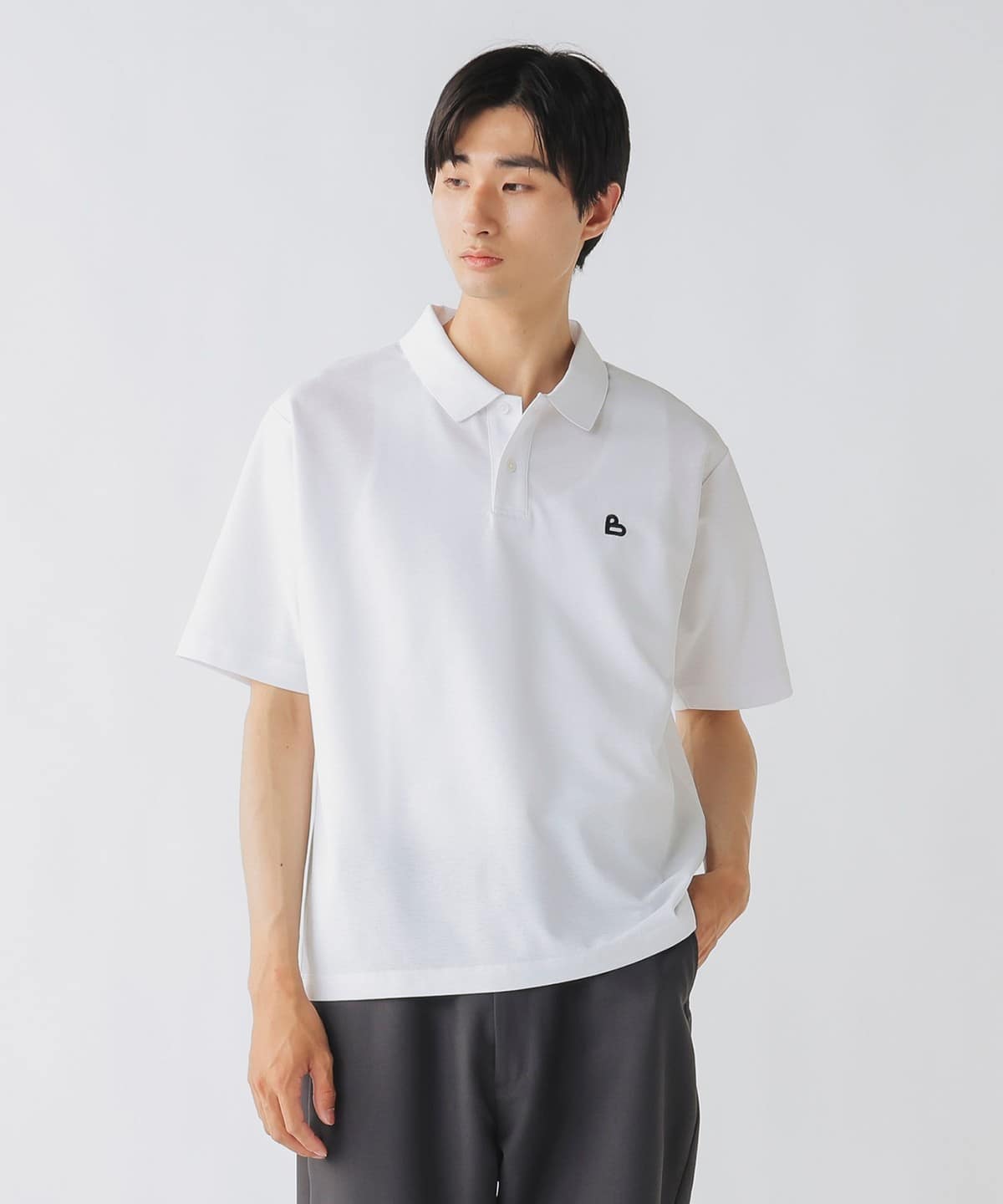 BEAMS HEART（ビームス ハート）B-HEARTロゴ 鹿の子 ポロシャツ