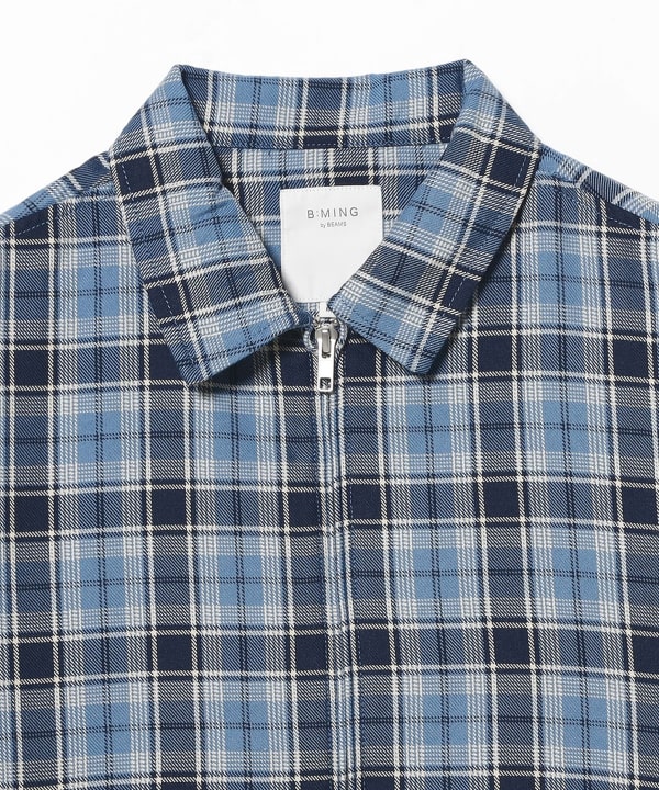 B:MING by BEAMS（ビーミング by ビームス）チェック ジップアップ
