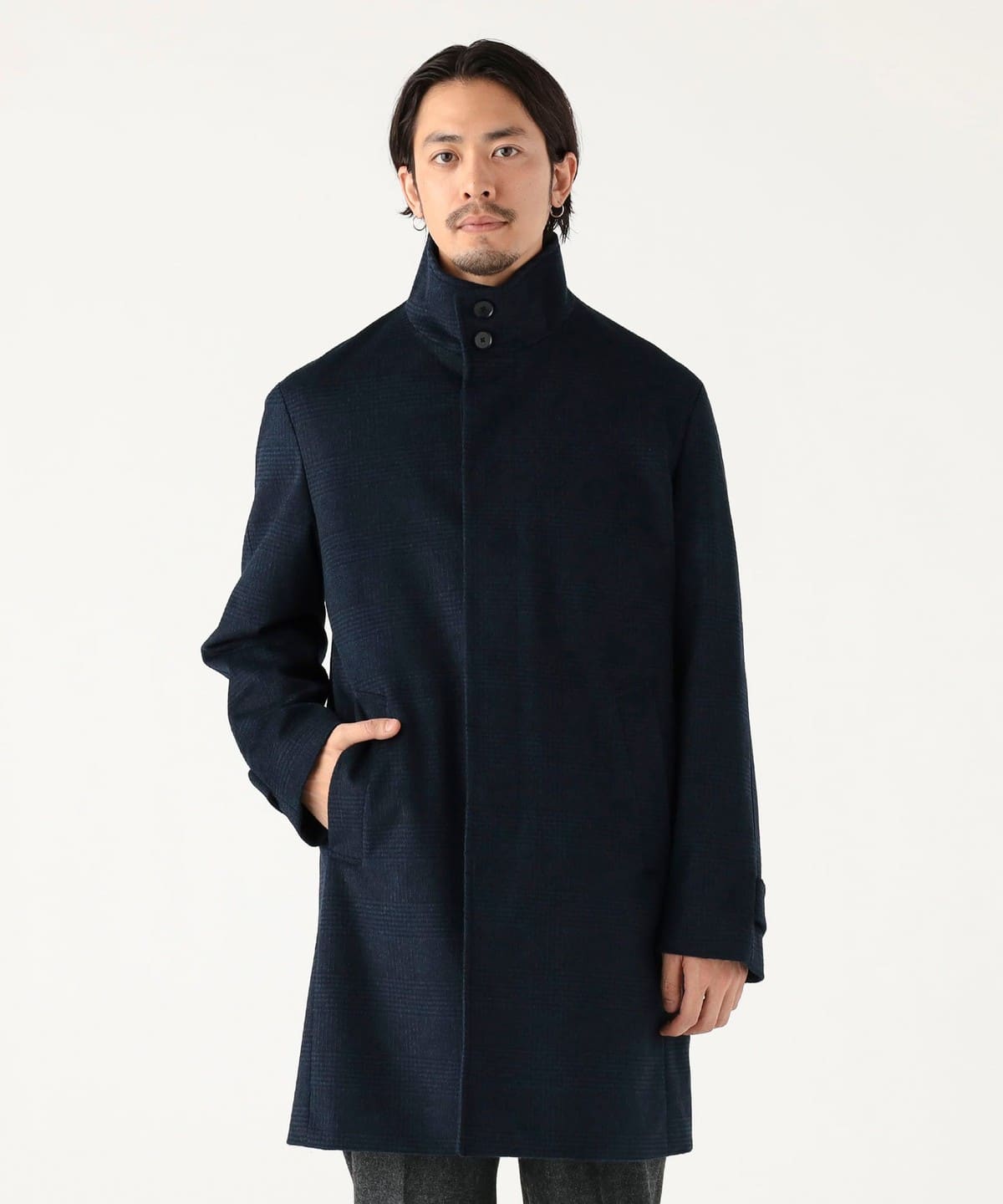 B:MING by BEAMS B:MING by BEAMS Tasmanian Wool Stand Collar Coat