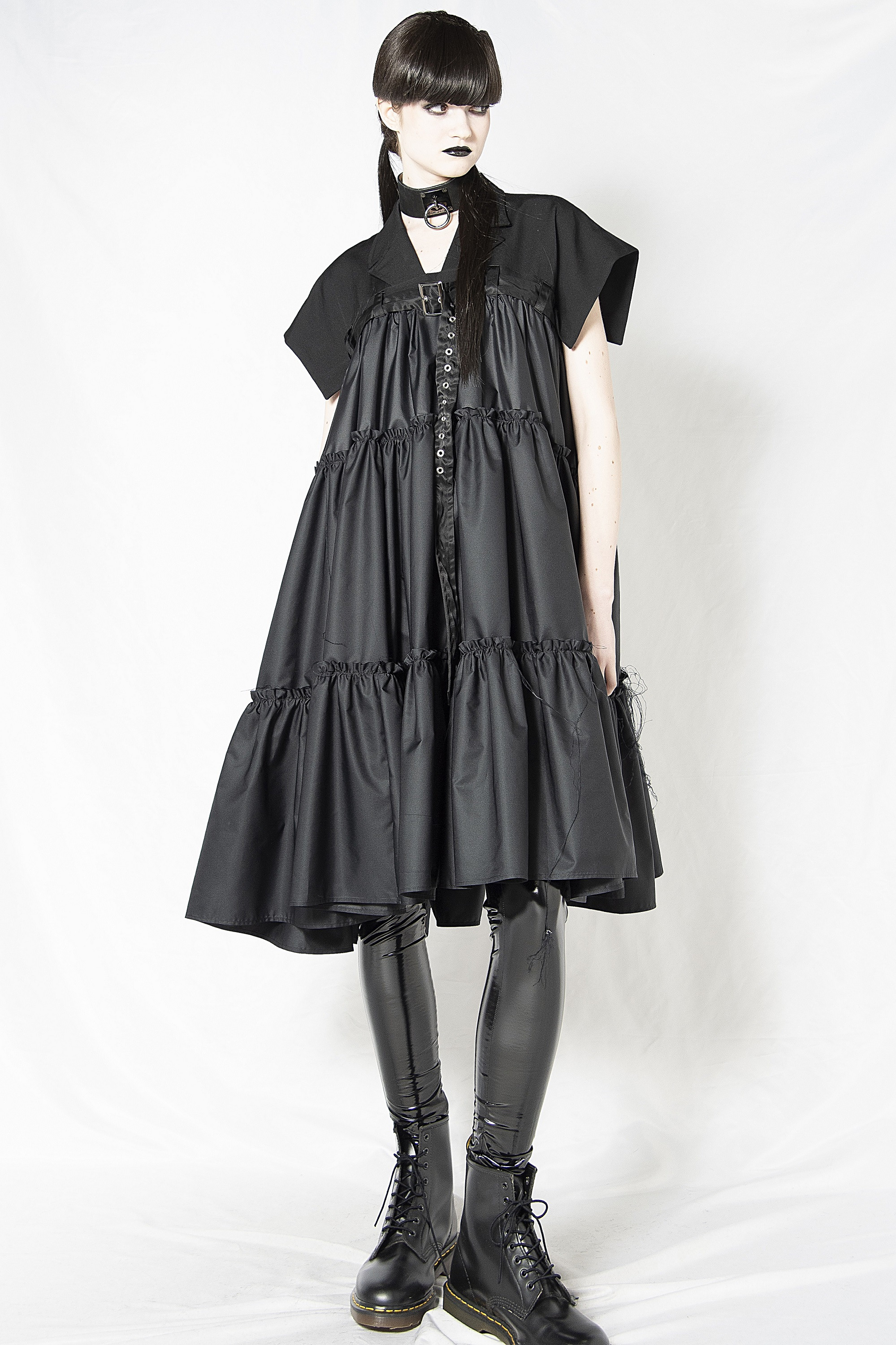 ブラックパフスリーブチュニック /alice auaa alice auaa WEB STORE [international shipping]