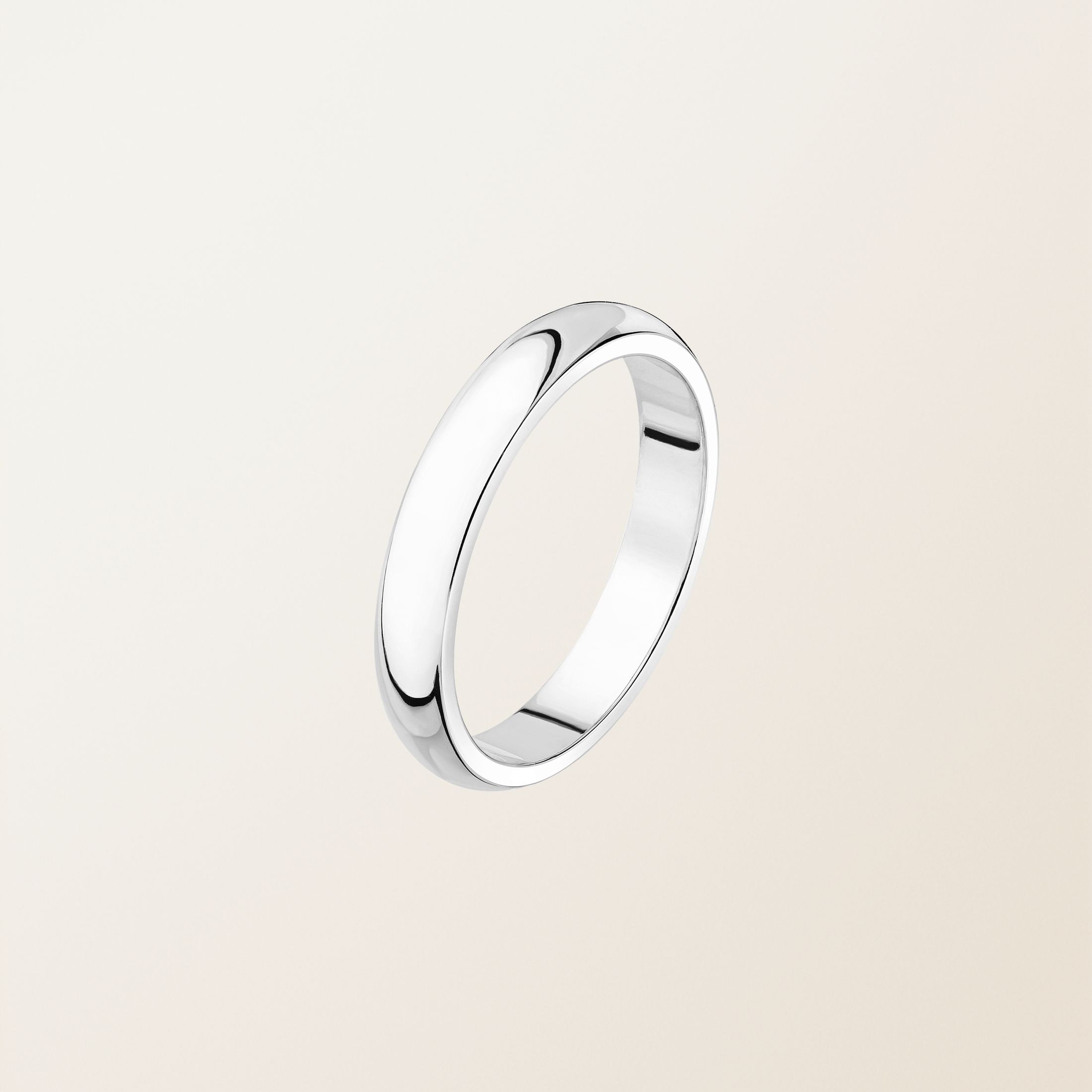 リング 18金ホワイトゴールド Gaillon 4 mm