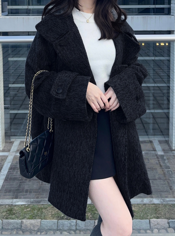 襟2Wayシャギーコート[al266] | レディースファッション通販のグレイル