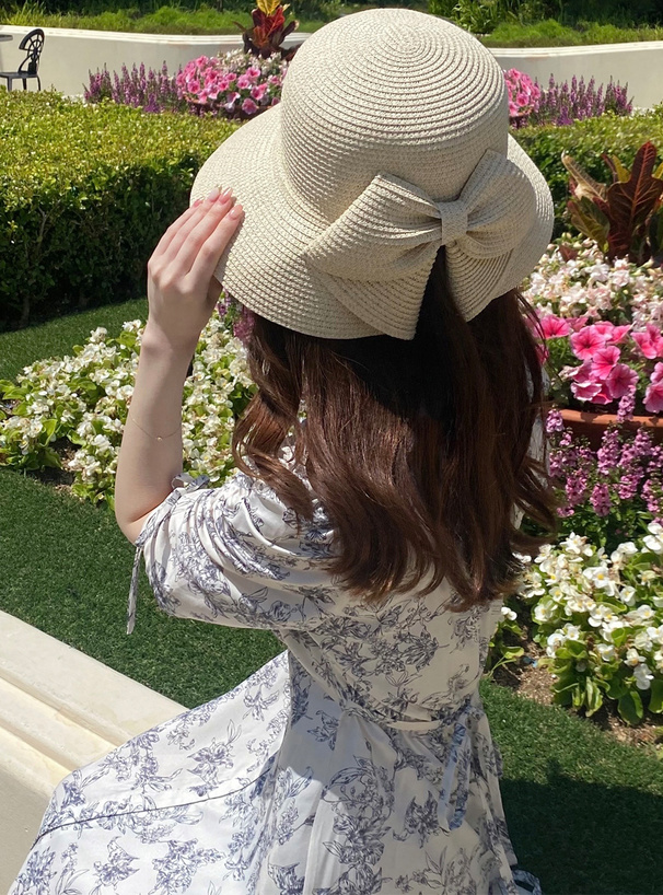 ビッグリボンペーパーハット[bl010] | レディースファッション通販の