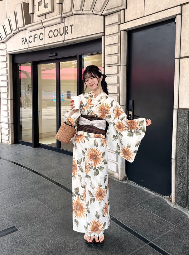 水彩ひまわり浴衣セット[gi1510] | レディースファッション通販の