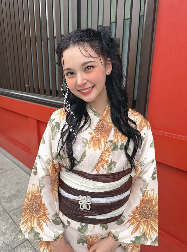 水彩ひまわり浴衣セット[gi1510] | レディースファッション通販の