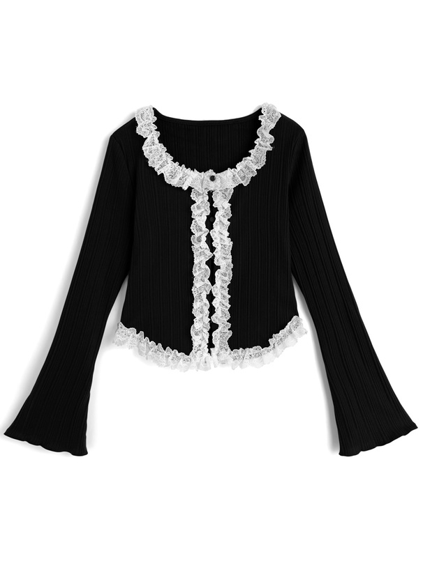 レースフリルトップス[dk1564] | レディースファッション通販の