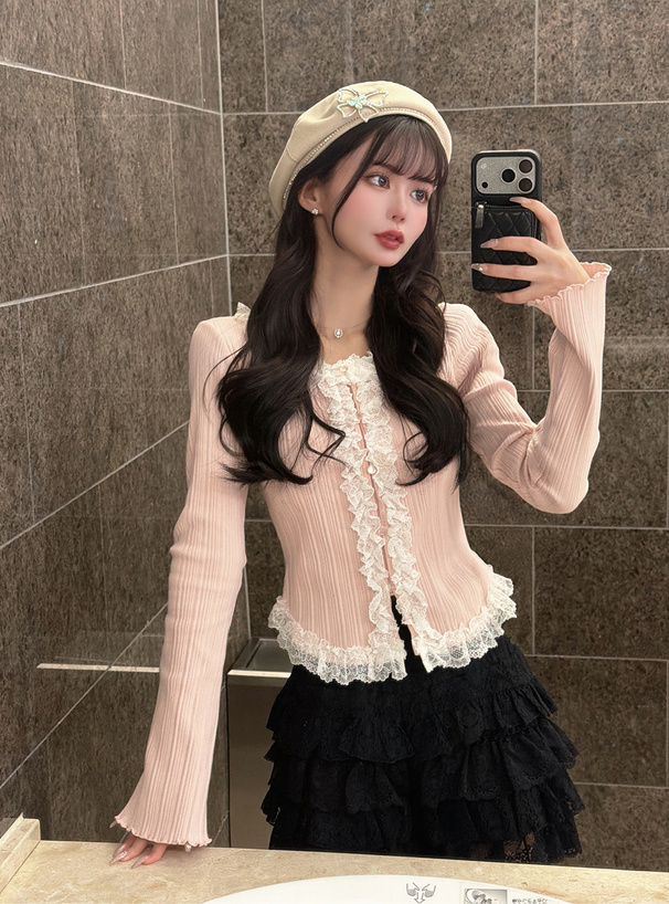 レースフリルトップス[dk1564] | レディースファッション通販の