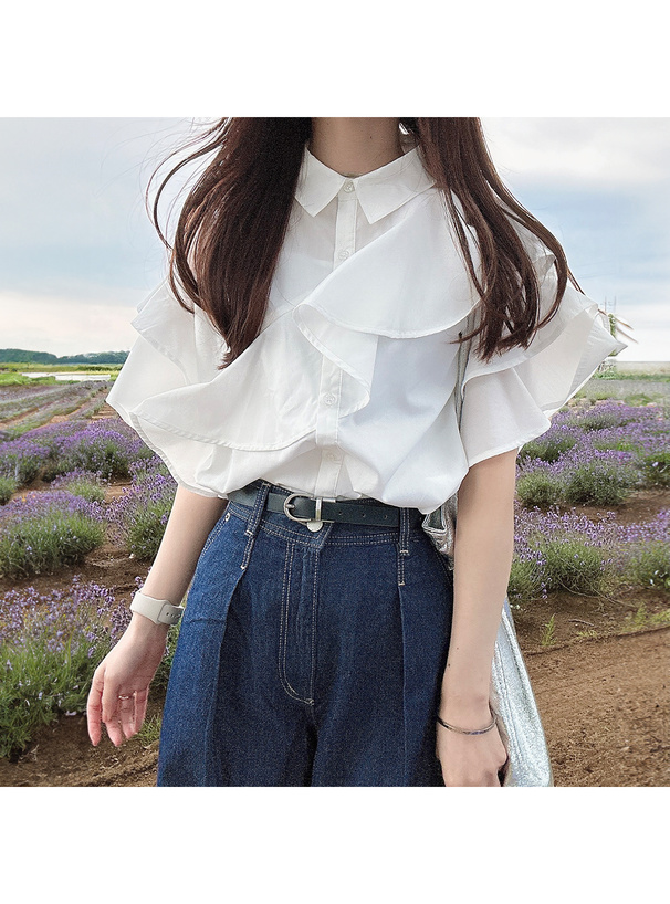 フリルブラウス[fo2021] | レディースファッション通販のグレイル(GRL