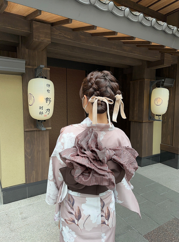 水彩花柄浴衣セット[fy003] | レディースファッション通販のグレイル