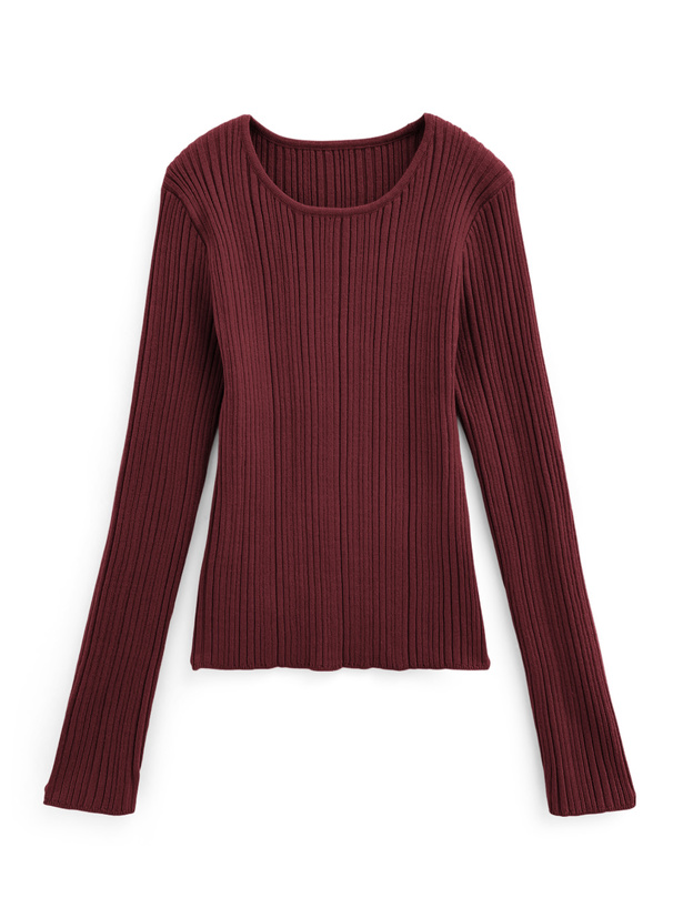 ランダムリブ編みニットトップ[k9323f] | レディースファッション通販