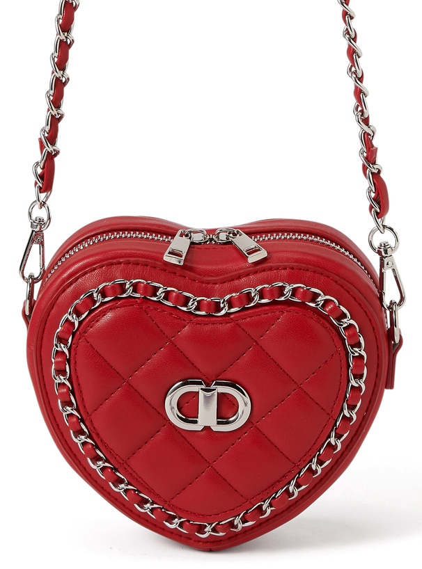 キルティングハートチェーンショルダーバッグ[tr819] | レディース
