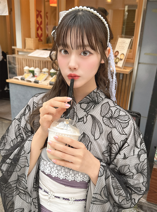 浴衣フラワーパール付き飾り帯紐[tu525] | レディースファッション通販