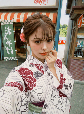 ストライプ花柄浴衣セット[gi1503] | レディースファッション通販の