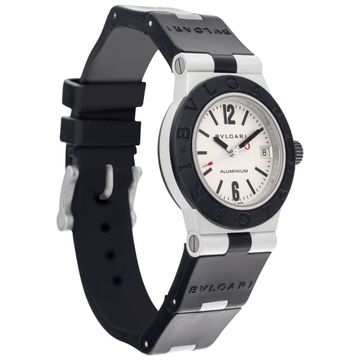 Preowned Bvlgari Aluminium AL 32 A Aluminum Silver dial |