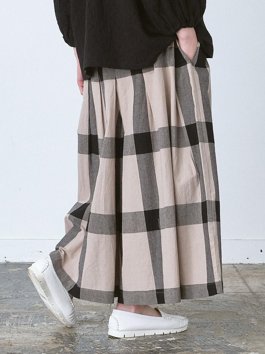 ガウチョパンツ コットンチェック | パンツフルレングス | 【公式】D*g