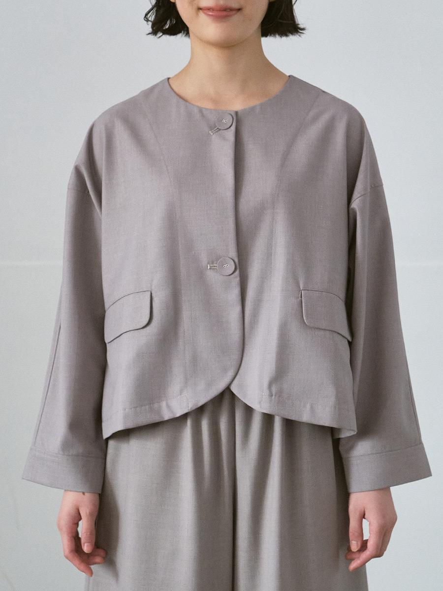 ノーカラージャケット T/Rサージ | JK | 【公式】D*g*y ONLINE STORE