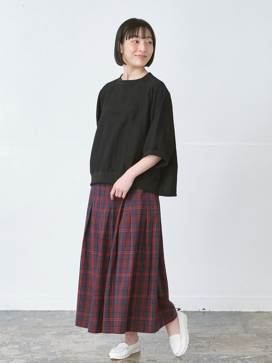 ガウチョパンツ 綿オックスチェック | パンツフルレングス | 【公式】D