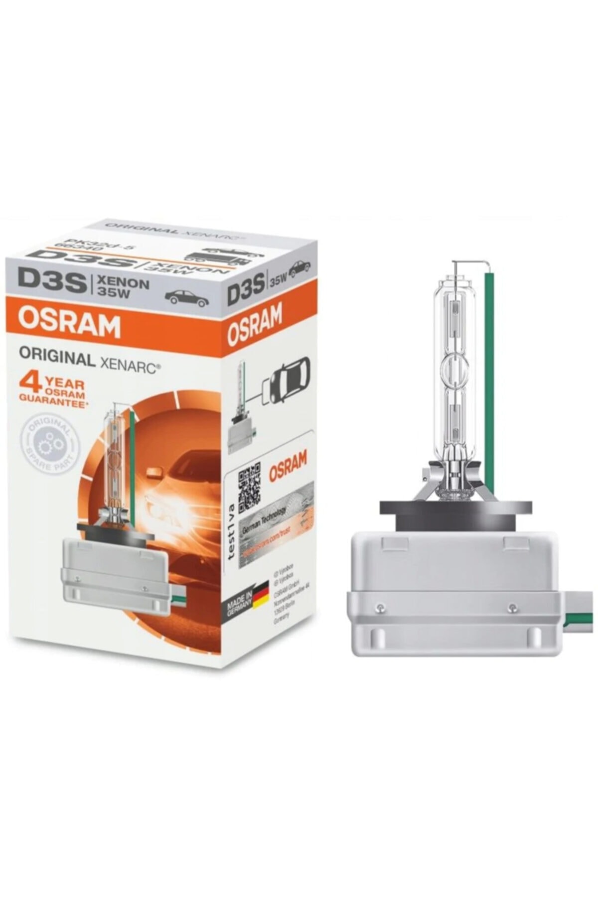 Osram D3s 35w Yeşil Çubuklu Orjinal Xenon Far Ampulu - Fiyatı