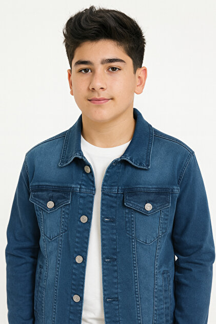 Ünal Giyim 12/17 Age Range Gez Boy 100% Cotton Lycra Denim Jacket